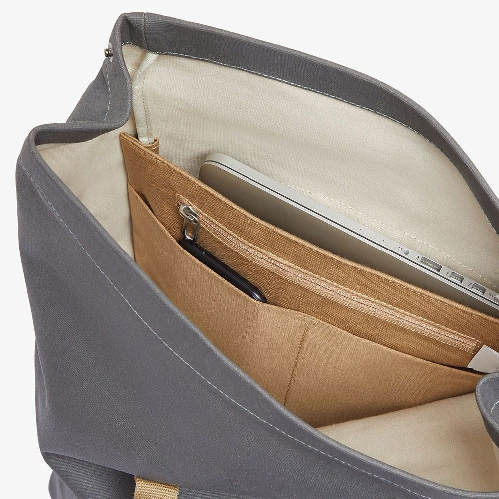 Sac à Dos BROOKS PICKWICK COTTON CANVAS 26L Gris - Image 6