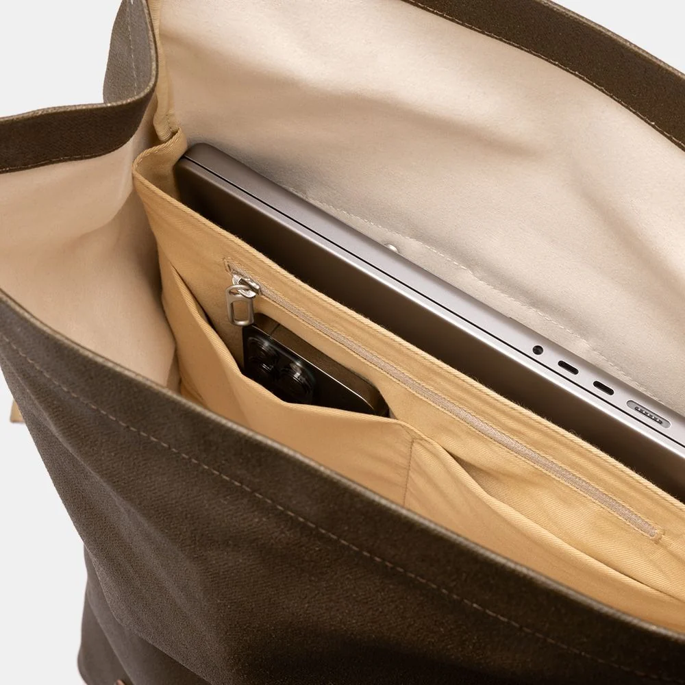 Sac à Dos BROOKS PICKWICK COTTON CANVAS 26L Marron - Image 2