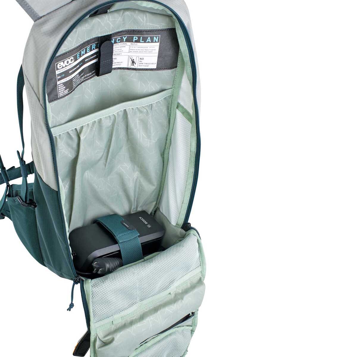 Sac à Dos EVOC E-RIDE 12L Gris/Petrol - Image 7