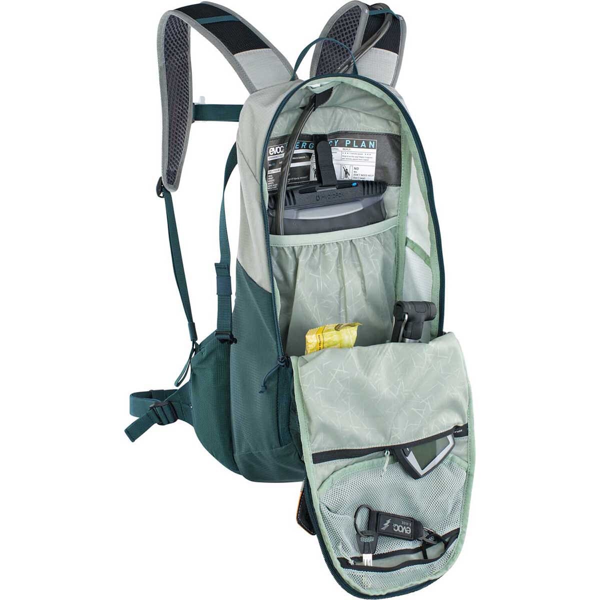 Sac à Dos EVOC E-RIDE 12L Gris/Petrol - Image 8