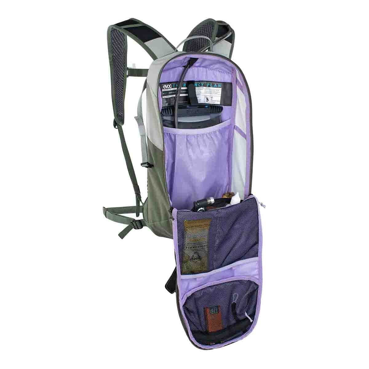 Sac à Dos EVOC RIDE 8L Gris/Kaki - Image 3