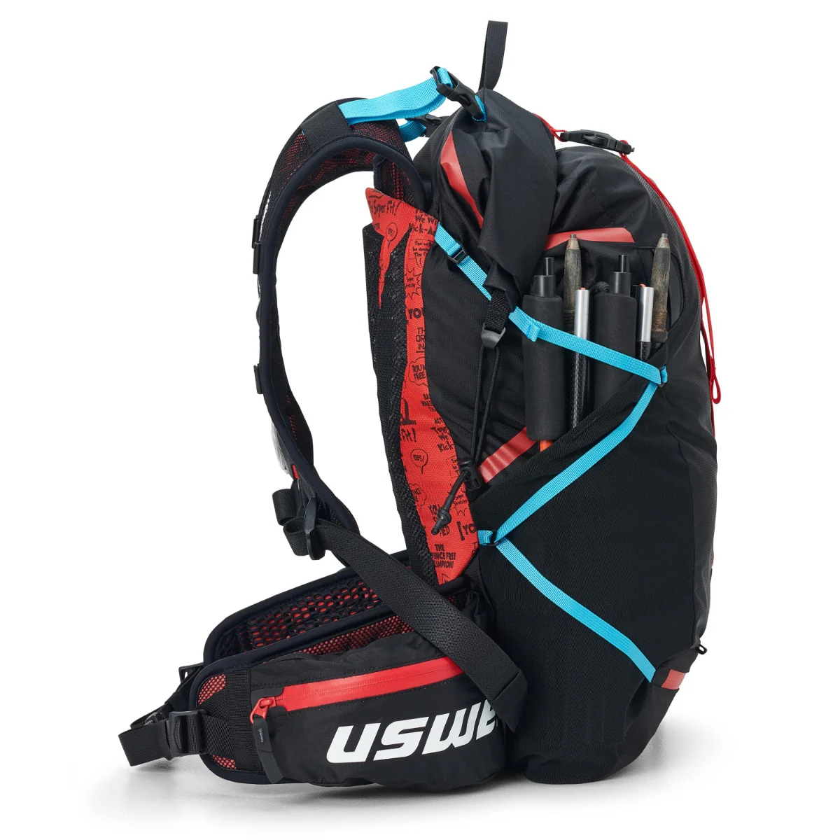 Sac à Dos USWE HAJKER 18 L Noir/Rouge - Image 7