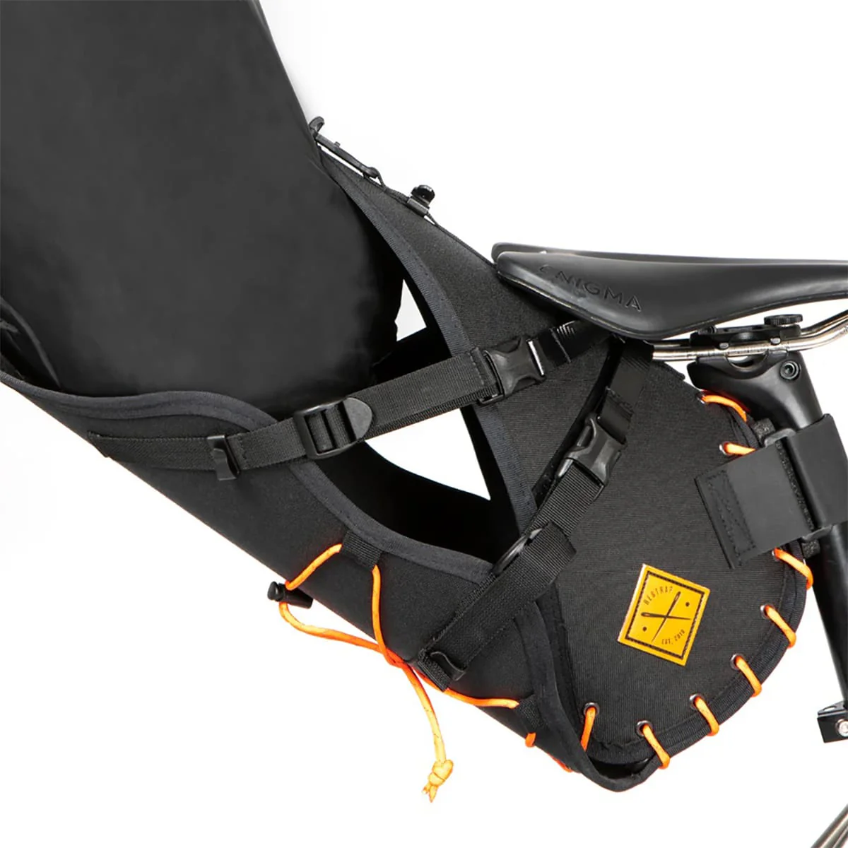 Sacoche de Selle RESTRAP SADDLE BAG 18 L Orange + DRY BAG Noir - Image 3
