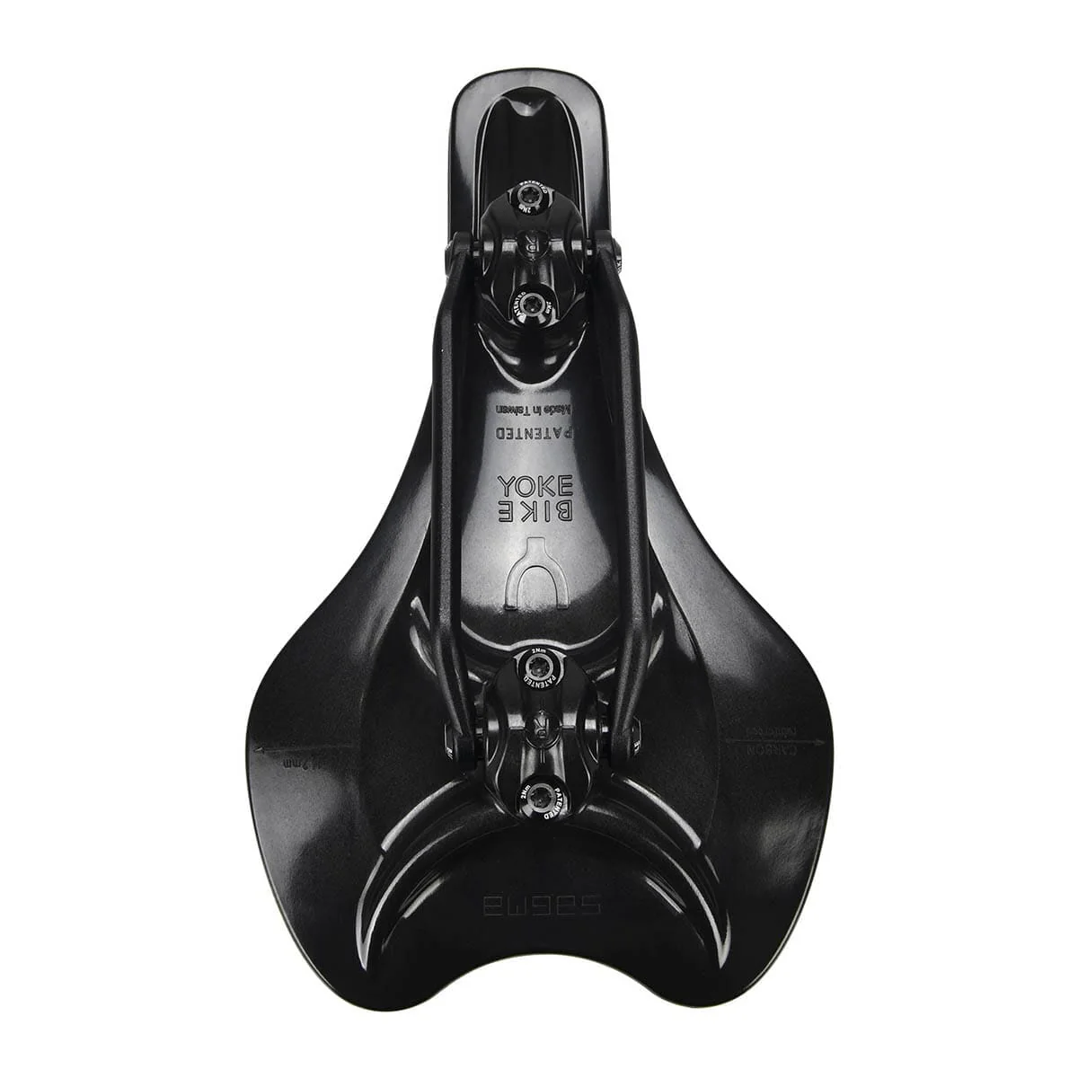 Selle BIKEYOKE SAGMA 130mm Rails Alu Noir - Image 2