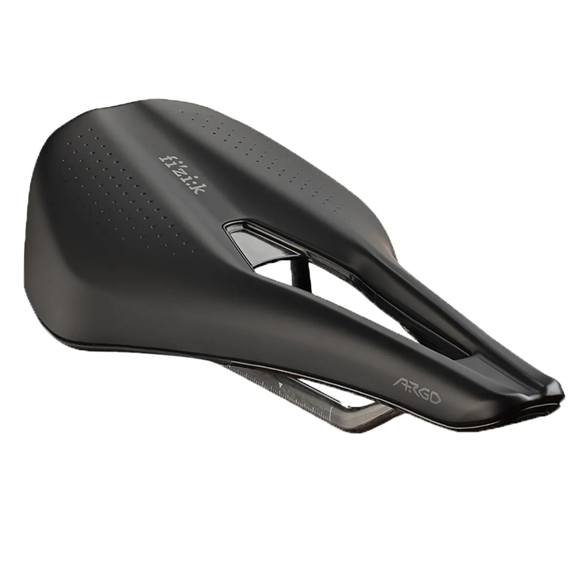 Selle FIZIK TEMPO ARGO R1 150 mm Rails Carbone Noir