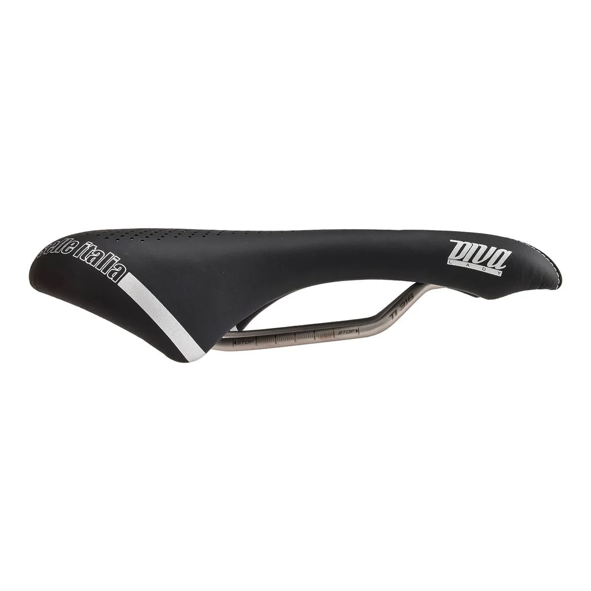 Selle SELLE ITALIA DIVA GEL SUPERFLOW S Femme Rails TI316 - Image 2