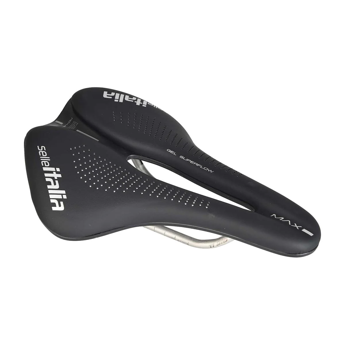 Selle SELLE ITALIA MAX NOVUS EVO BOOST GEL SUPERFLOW Rails Ti316 Noir