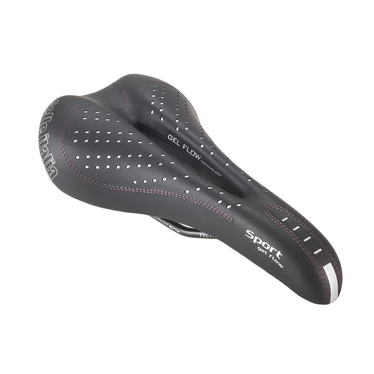 Selle SELLE ITALIA SPORT GEL FLOW Rails Manganèse Noir