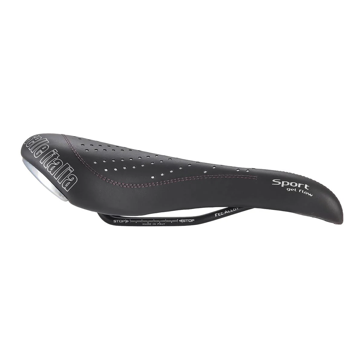 Selle SELLE ITALIA SPORT GEL FLOW Rails Manganèse Noir - Image 3