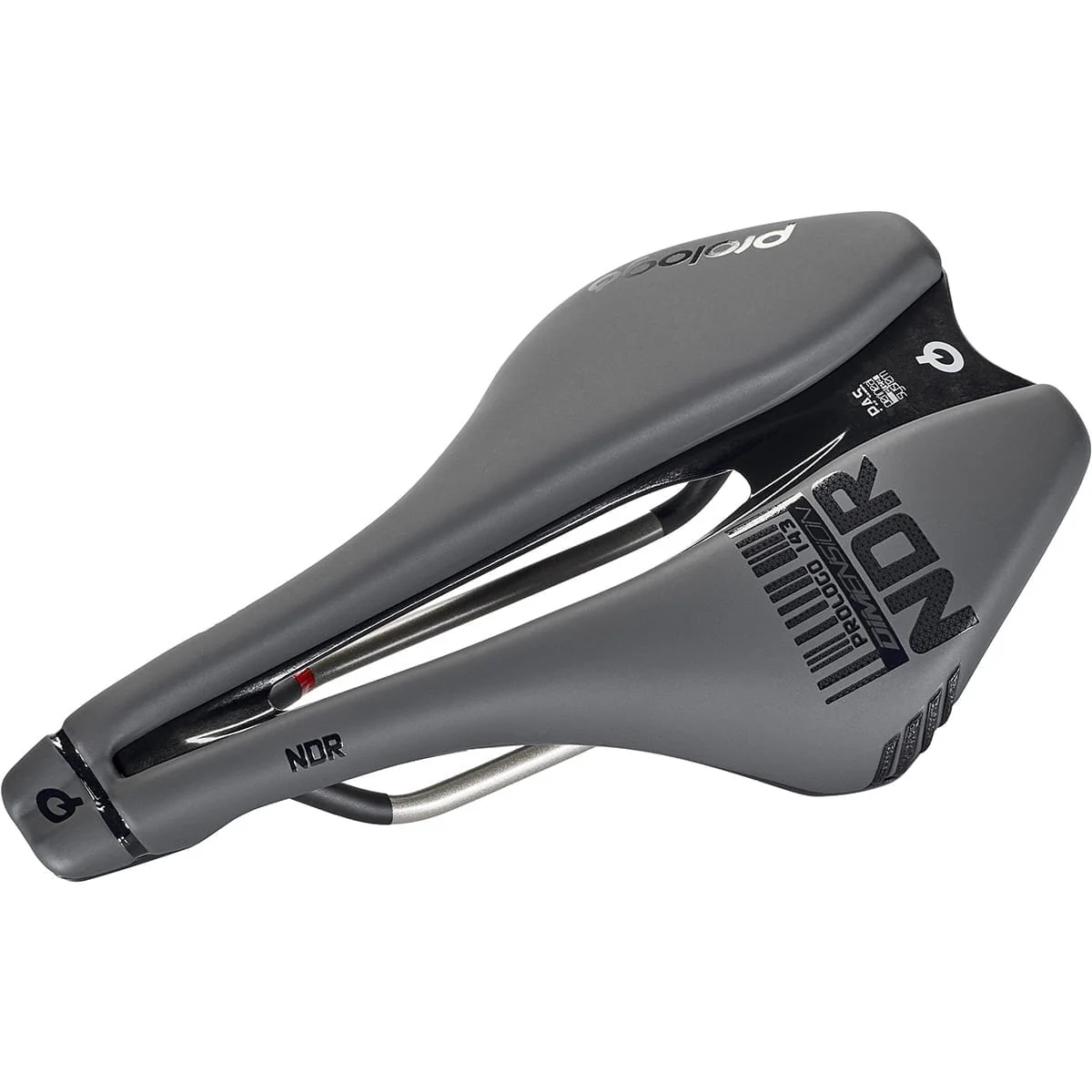 Selle PROLOGO DIMENSION NDR 143 mm Rails TiroX Noir - Image 3