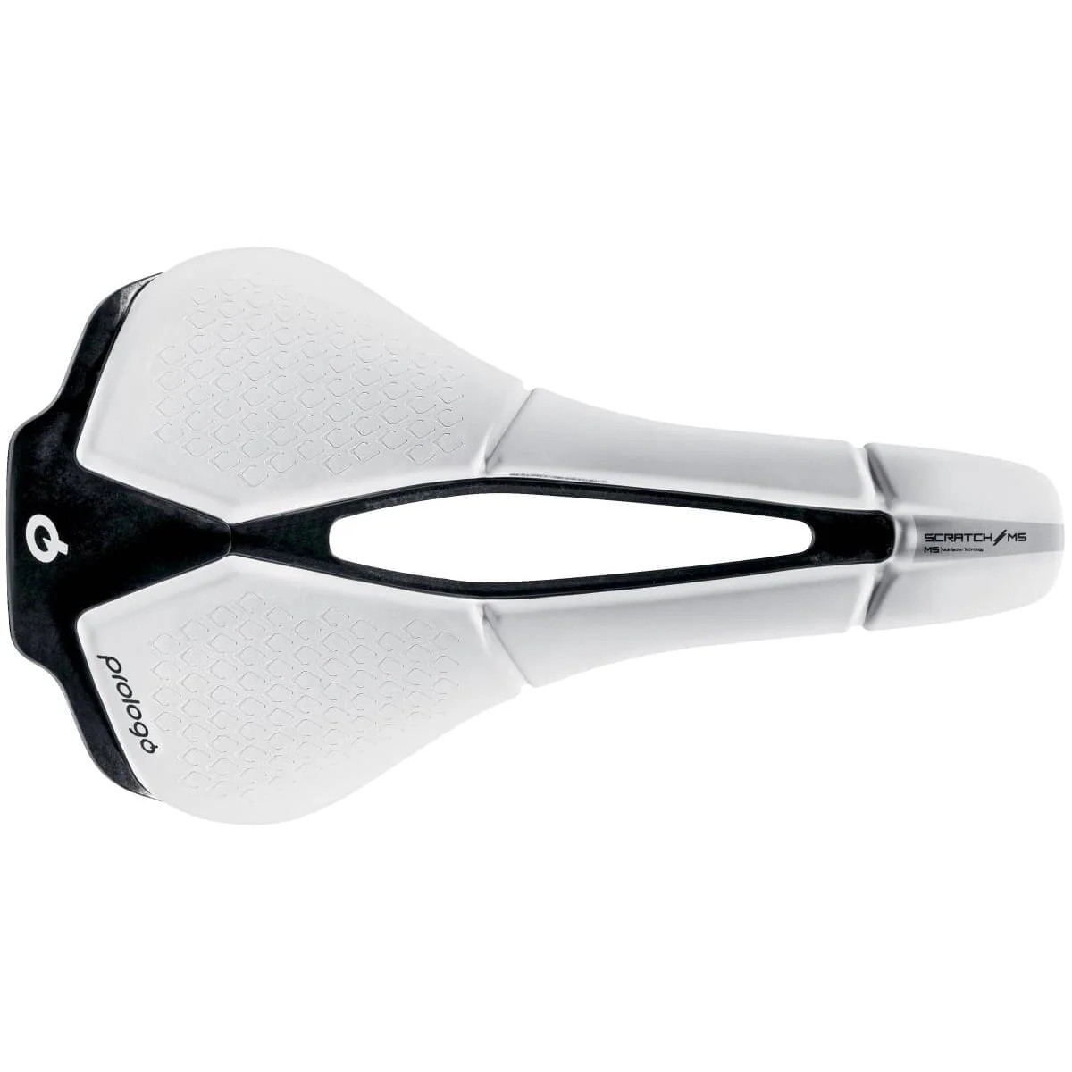 Selle PROLOGO SCRATCH M5 PAS Rails Tirox Blanche