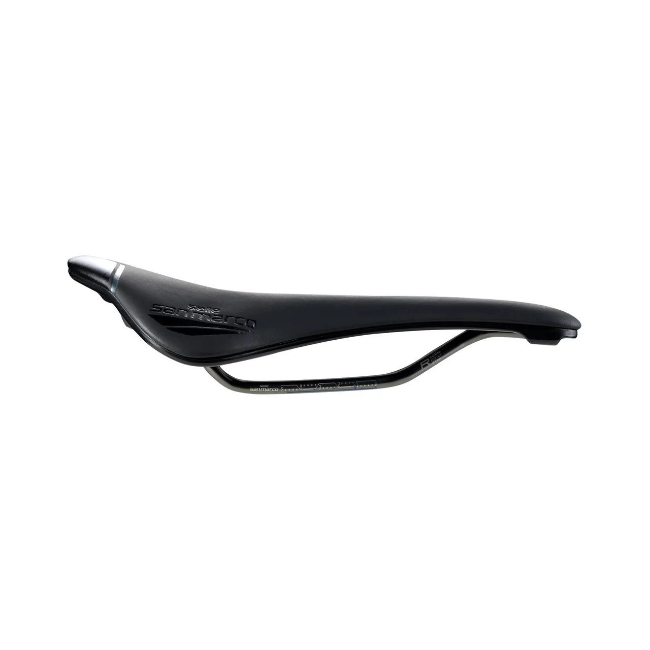 Selle SAN MARCO SHORTFIT 2.0 OPEN-FIT RACING L3 Largeur 155mm Rails Acier Xsilite - Image 2