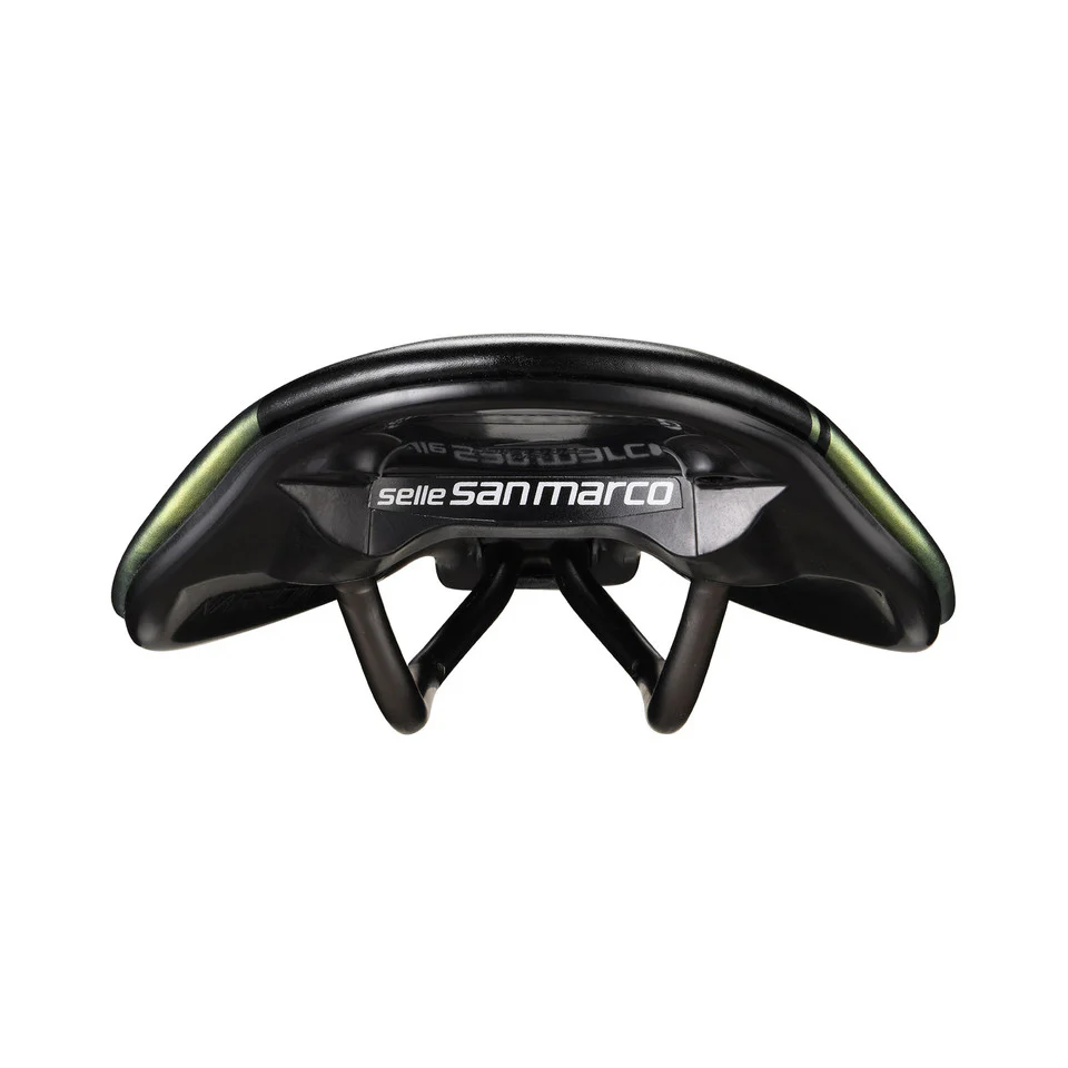 Selle SAN MARCO SHORTFIT 2.0 OPEN-FIT RACING L3 Largeur 155mm Rails Acier Xsilite Or - Image 5