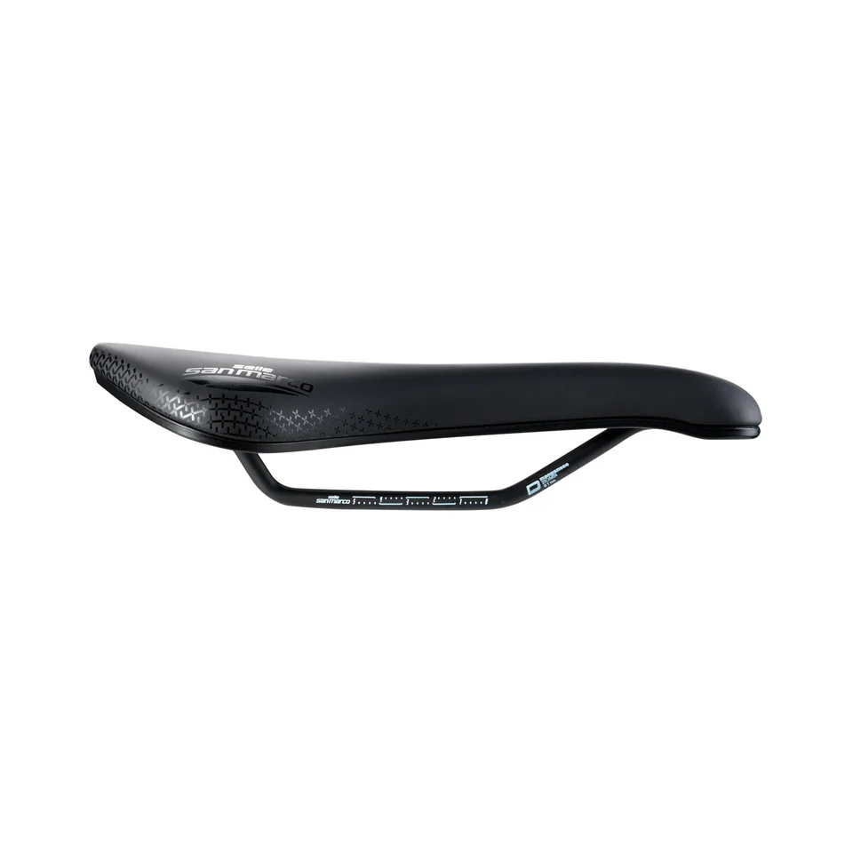 Selle SAN MARCO SHORTFIT 2.0 SUPERCOMFORT OPEN-FIT RACING L3 Largeur 155mm Rails Acier Xsilite - Image 2