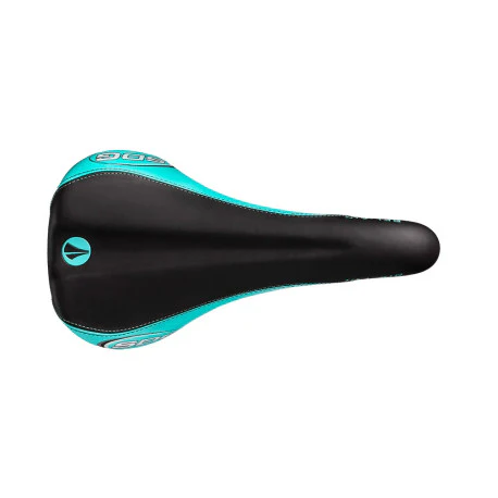 Selle SDG BEL-AIR RL Rails CrMo Noir/Turquoise - Image 2