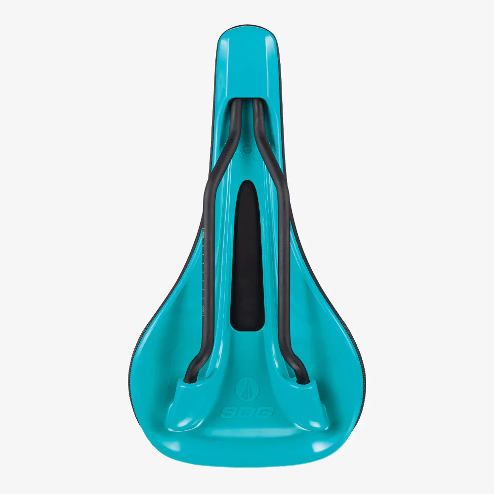 Selle SDG BEL-AIR V3 Rails Lux Alloy Noir/Turquoise - Image 4