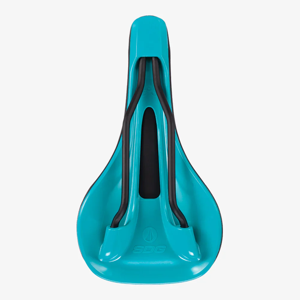 Selle SDG BEL-AIR V3 MAX Rails Lux-Alloy Noir/Turquoise - Image 4
