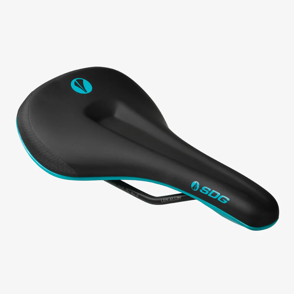 Selle SDG BEL-AIR V3 MAX Rails Lux-Alloy Noir/Turquoise - Image 5