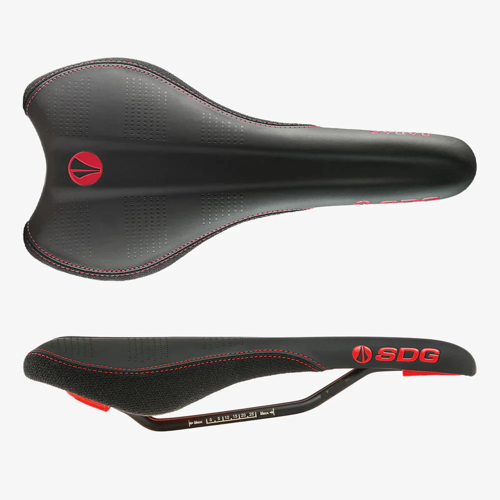 Selle SDG RADAR MTN Rails Cr-Mo Noir/Rouge