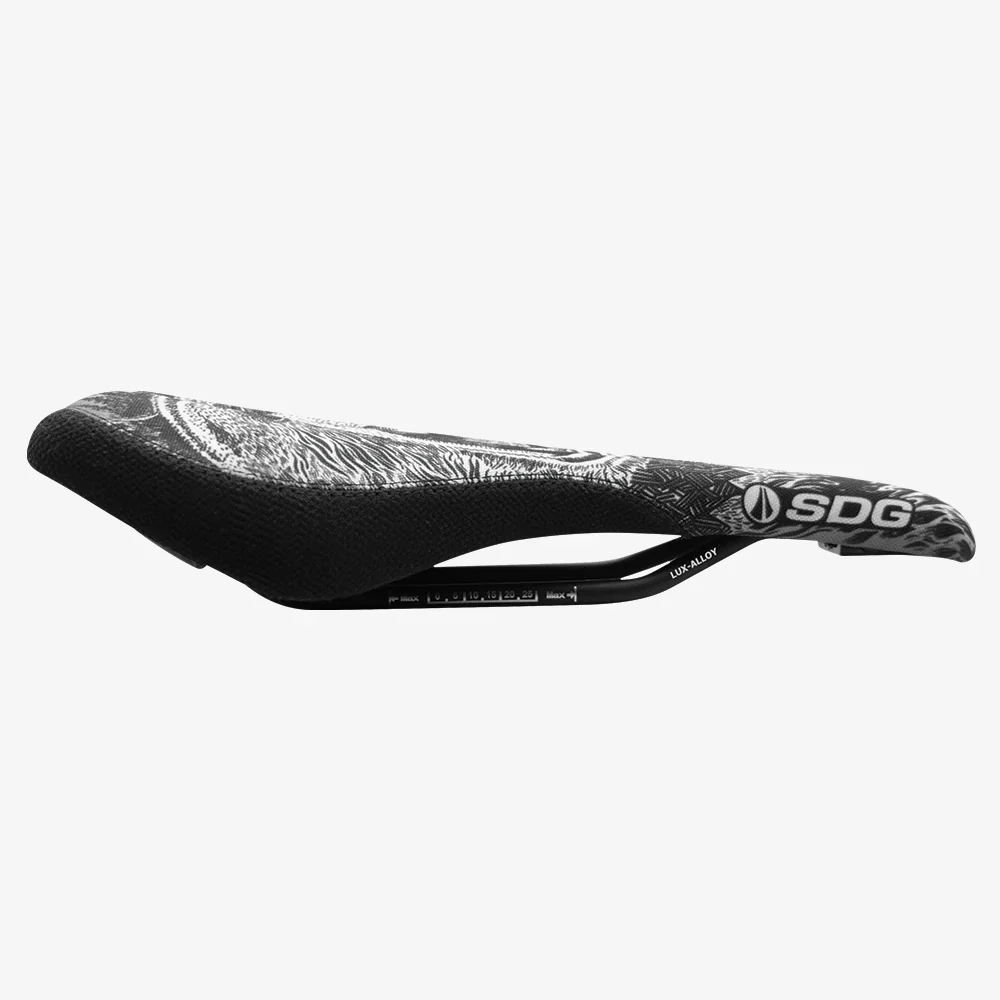 Selle SDG OSO RADAR MTN Rails Lux-Alloy Noir/Blanc - Image 2