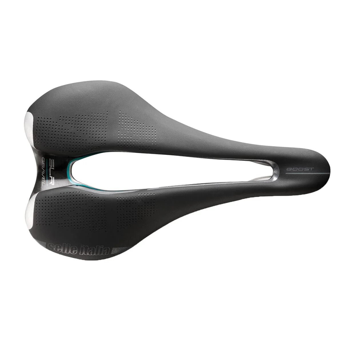 Selle SELLE ITALIA SLR BOOST GRAVEL SUPERFLOW L Rails Ti316 Noir - Image 3