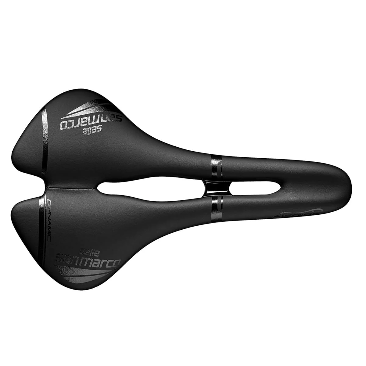 Selle SAN MARCO ASPIDE DYNAMIC OPEN FIT WIDE Rails Manganèse Noir - Image 3