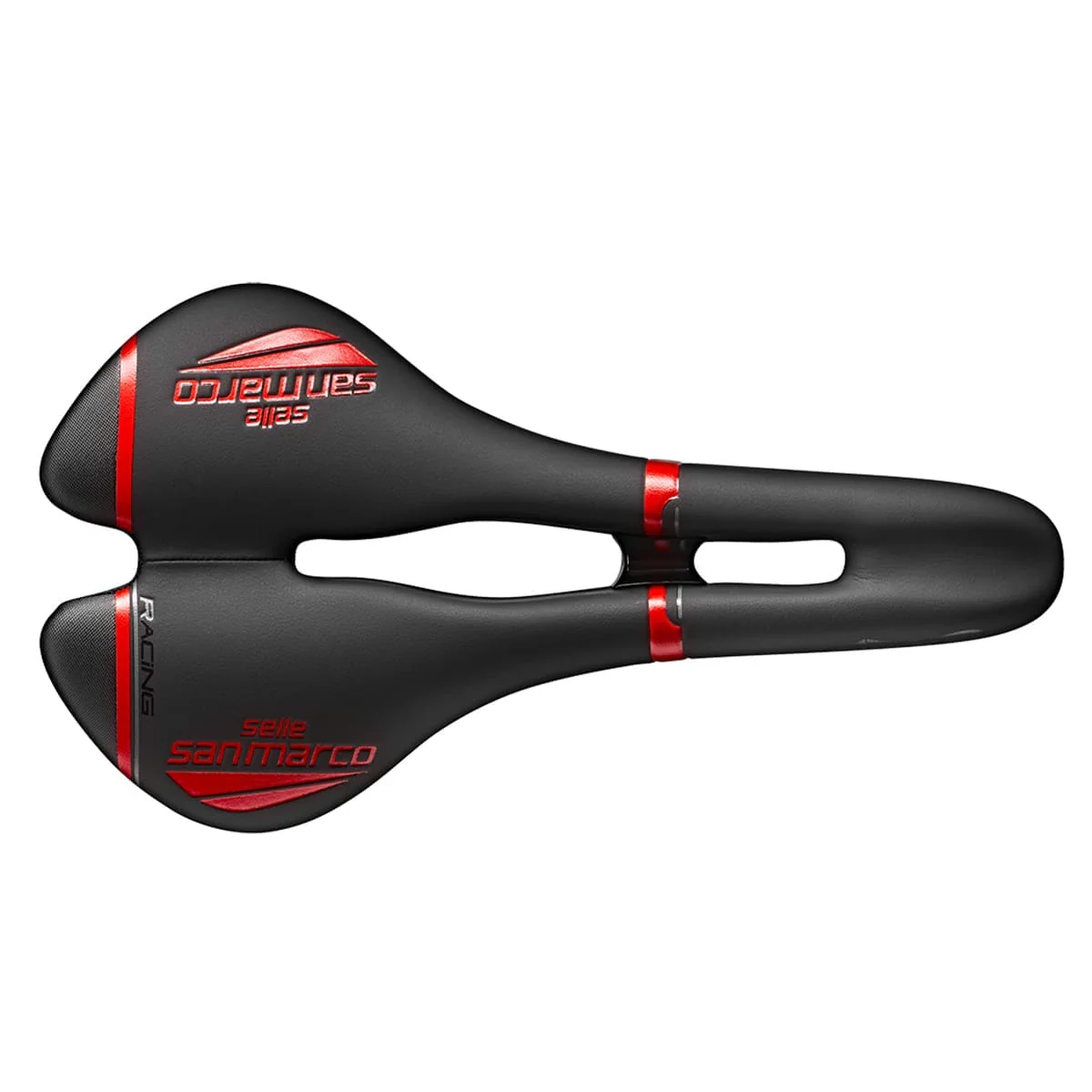 Selle SAN MARCO ASPIDE RACING OPEN FIT NARROW Rails Xsilite Noir - Image 6