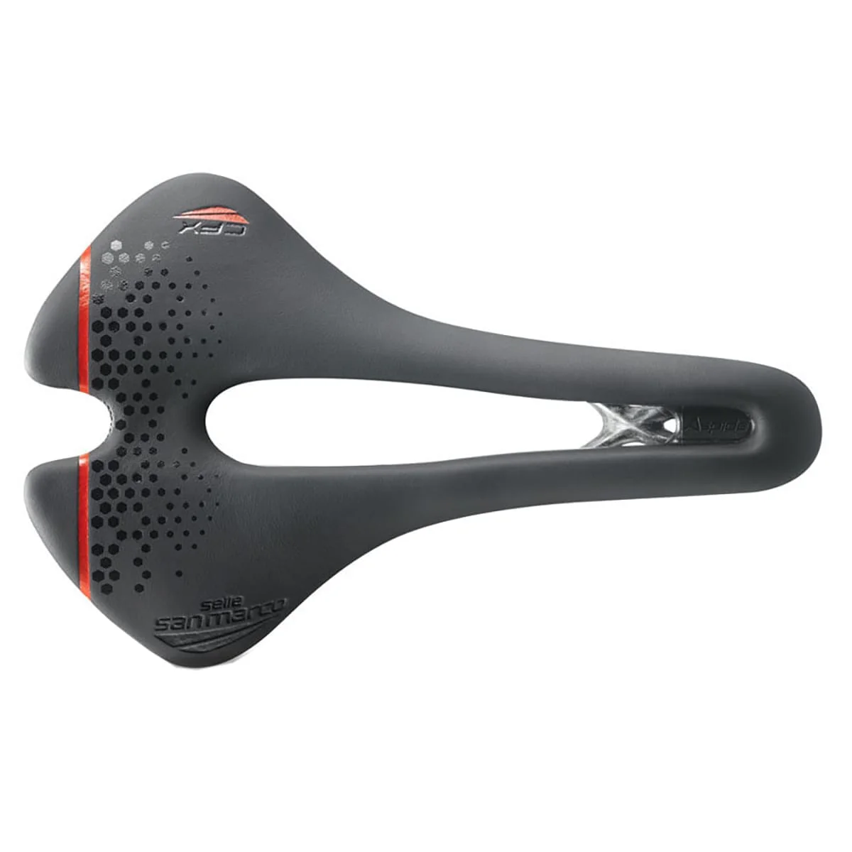 Selle SAN MARCO ASPIDE SHORT OPEN-FIT CARBON FX WIDE Rails Carbone - Image 2
