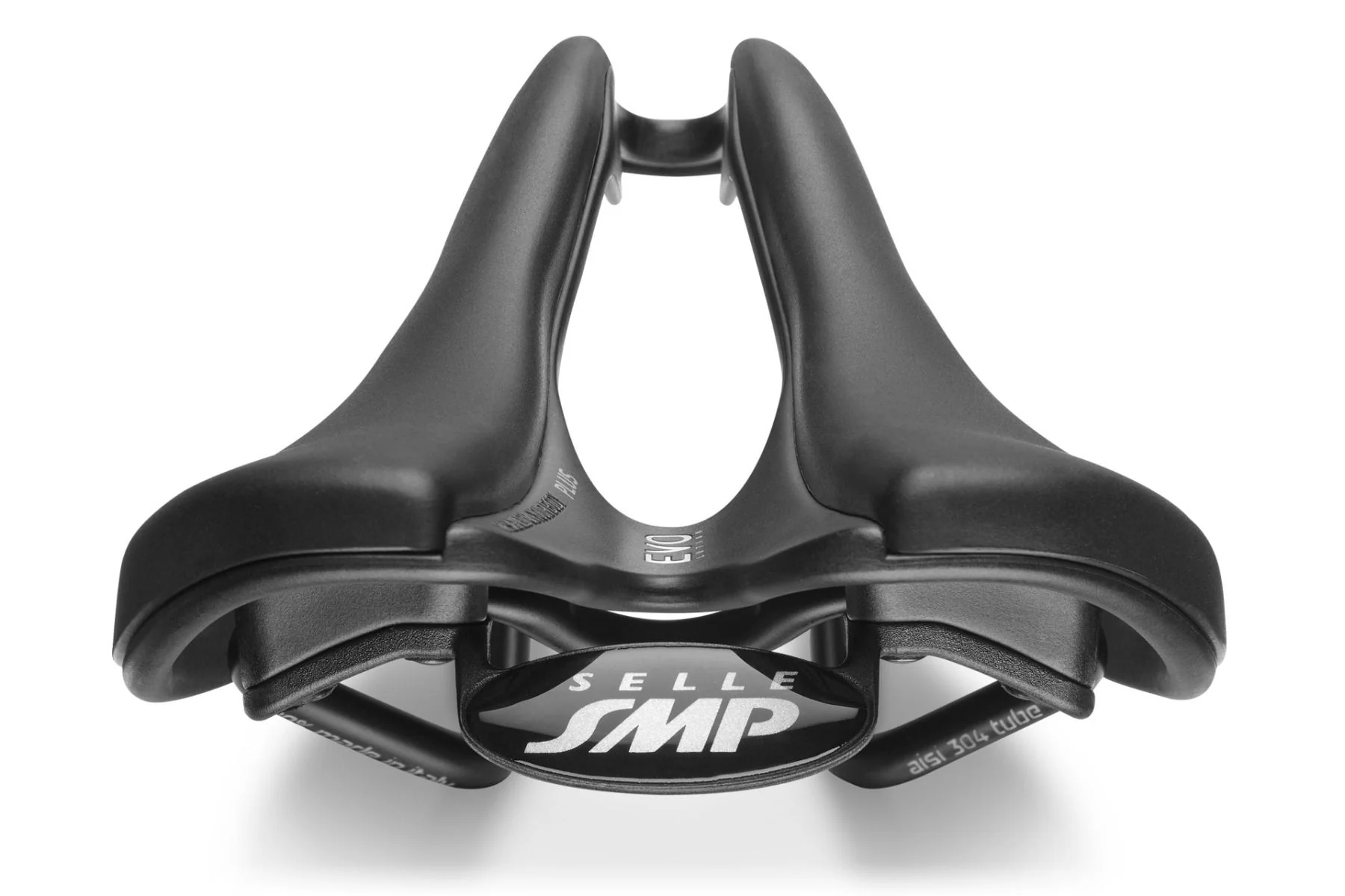 Selle SMP EVO PLUS Largeur 140mm Rails Inox Noir - Image 3