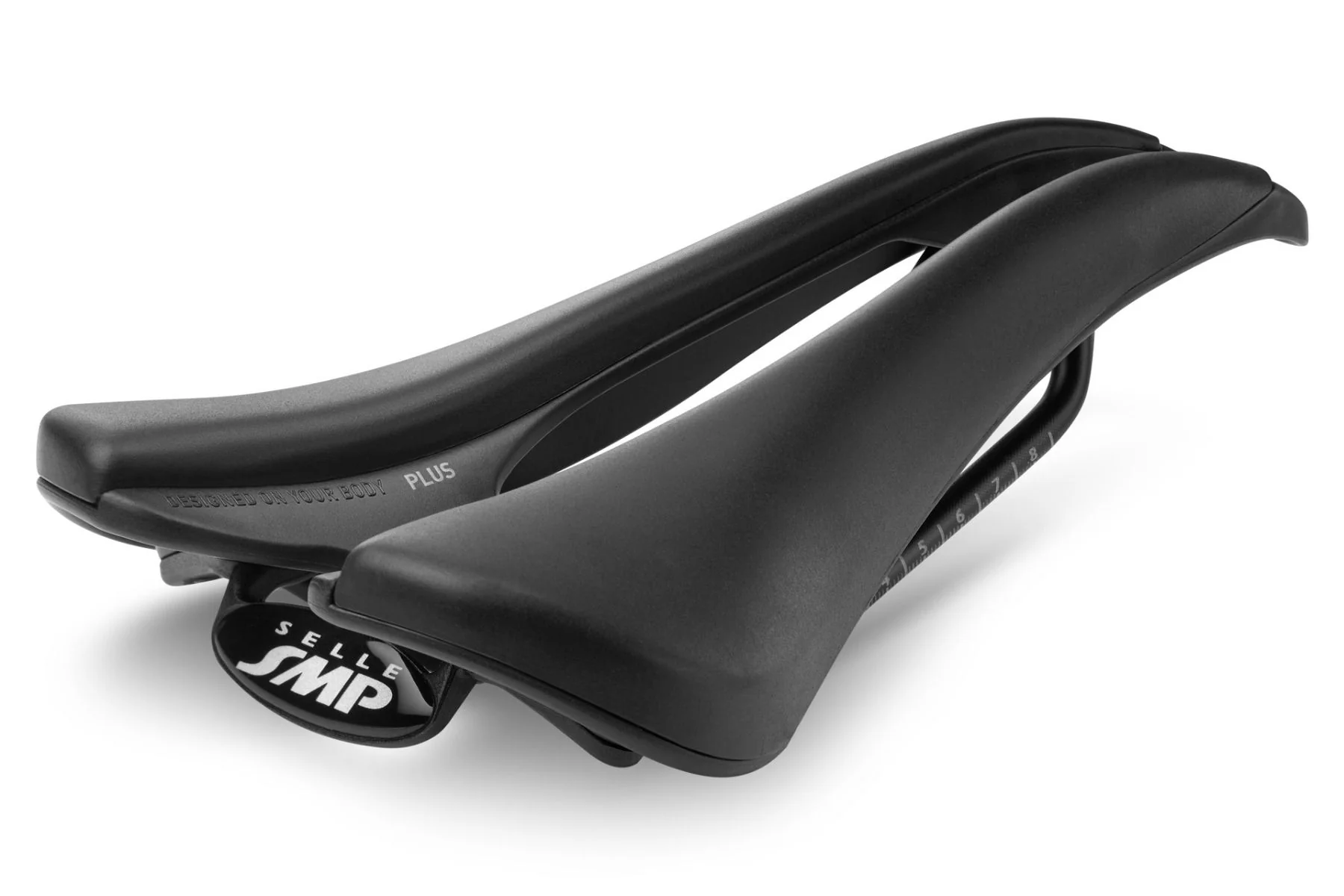 Selle SMP EVO PLUS Largeur 140mm Rails Inox Noir - Image 4