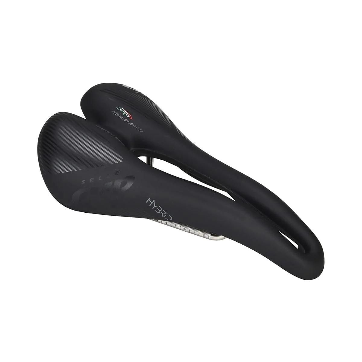 Selle SMP HYBRIDE Largeur 140mm Rails Acier Noir - Image 5