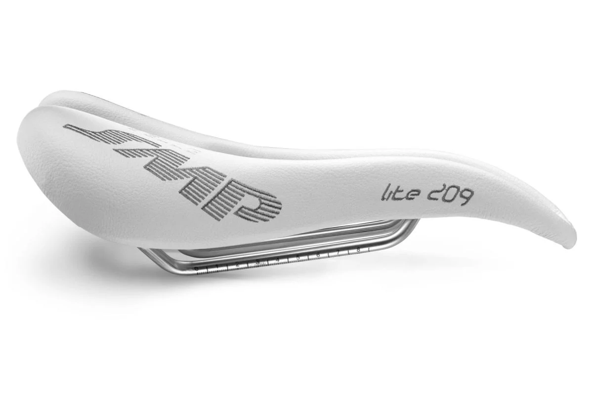 Selle SMP LITE 209 Largeur 139mm Rails Inox Blanc - Image 3