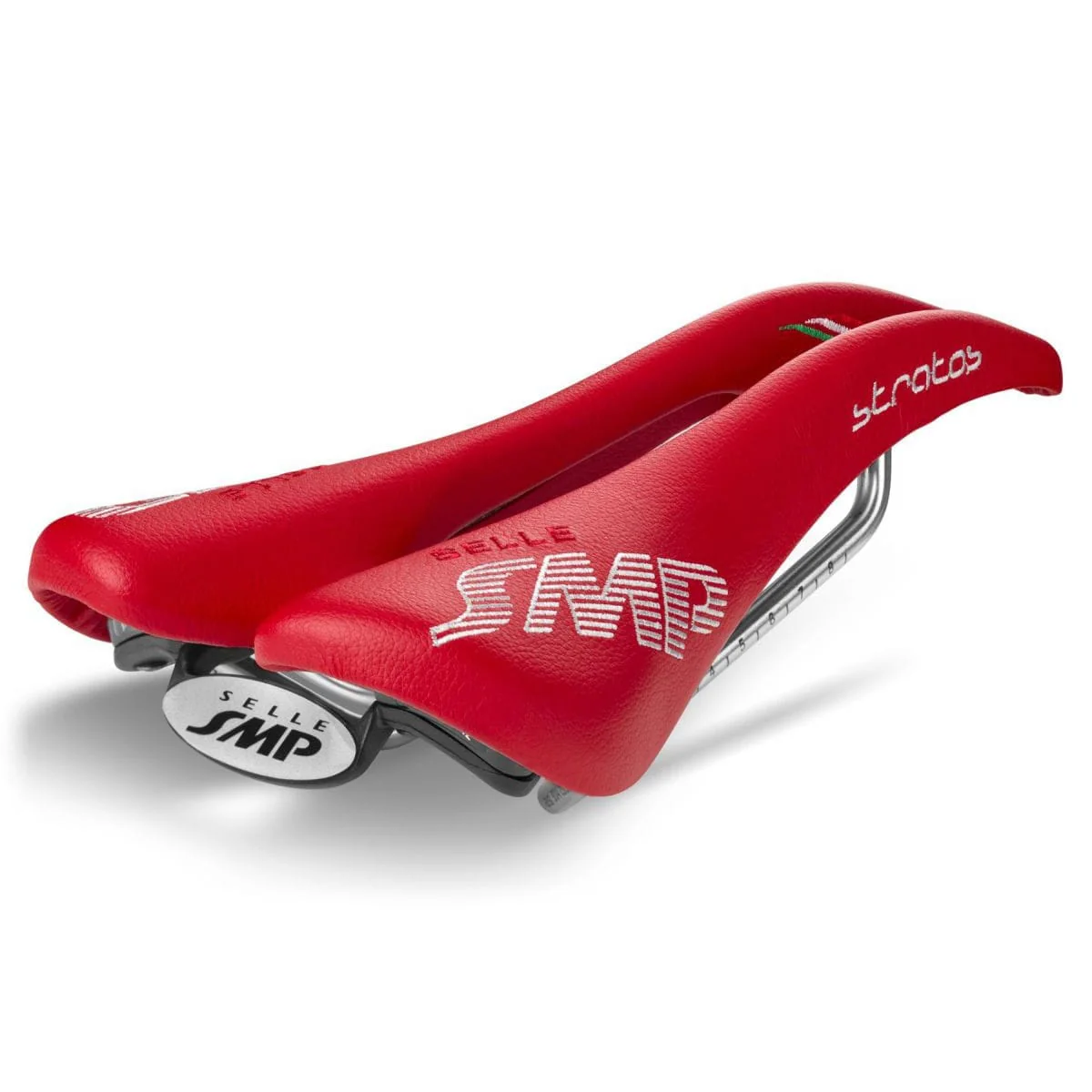 Selle SMP STRATOS Cuir Rails Inox Noir - Image 8