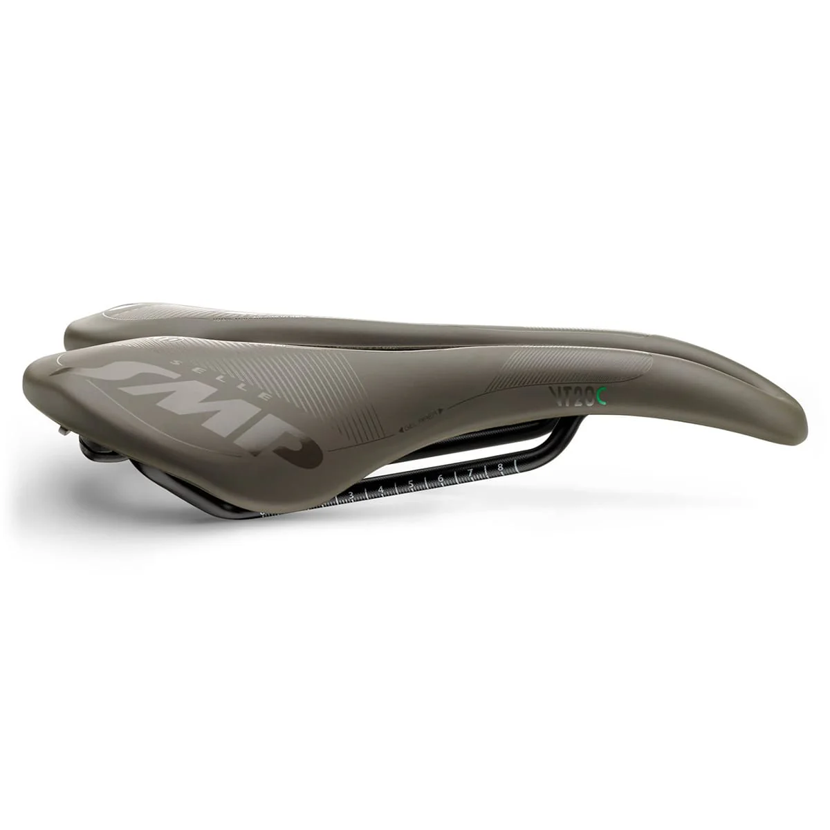 Selle SMP VT20C GEL Largeur 144mm Rails Carbone Marron - Image 2