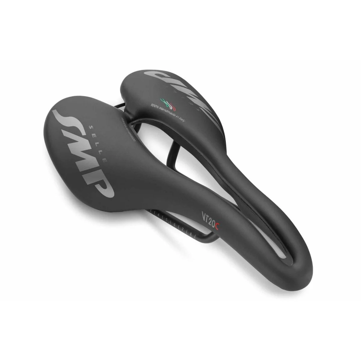 Selle SMP VT20C Largeur 144mm Rails Aluminium Noir