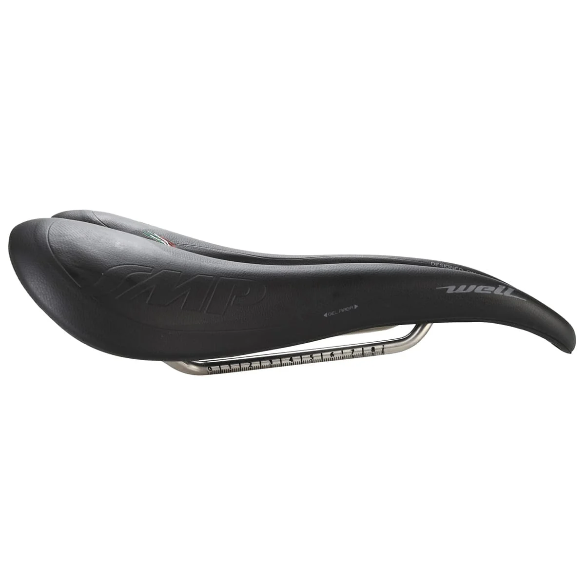 Selle SMP WELL GEL Largeur 144mm Rails Acier Noir - Image 3