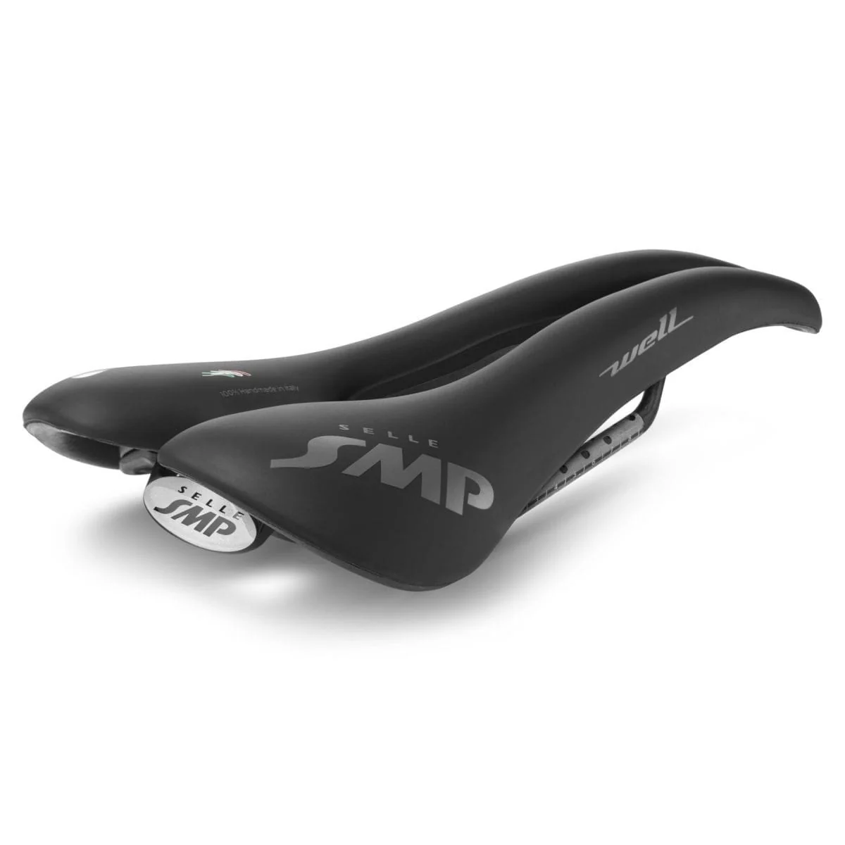 Selle SMP WELL GEL Largeur 144mm Rails Carbone Noir