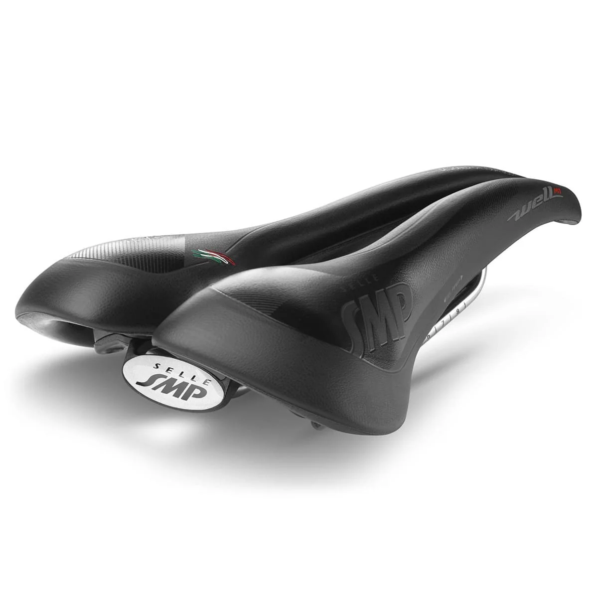 Selle SMP WELL M1 GEL Largeur 163mm Rails Acier Inox Noir