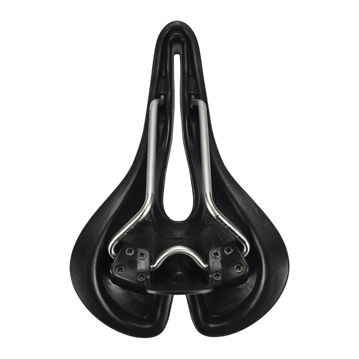 Selle SMP WELL M1 GEL Largeur 163mm Rails Acier Inox Noir - Image 4