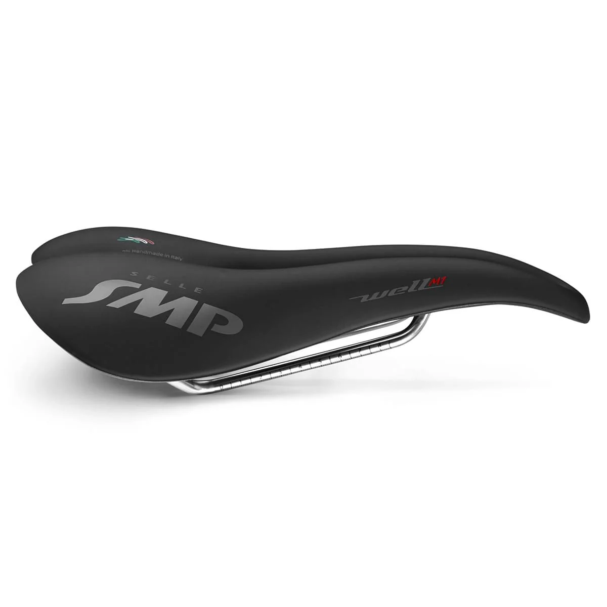 Selle SMP WELL M1 Largeur 163mm Rails Acier Noir - Image 2