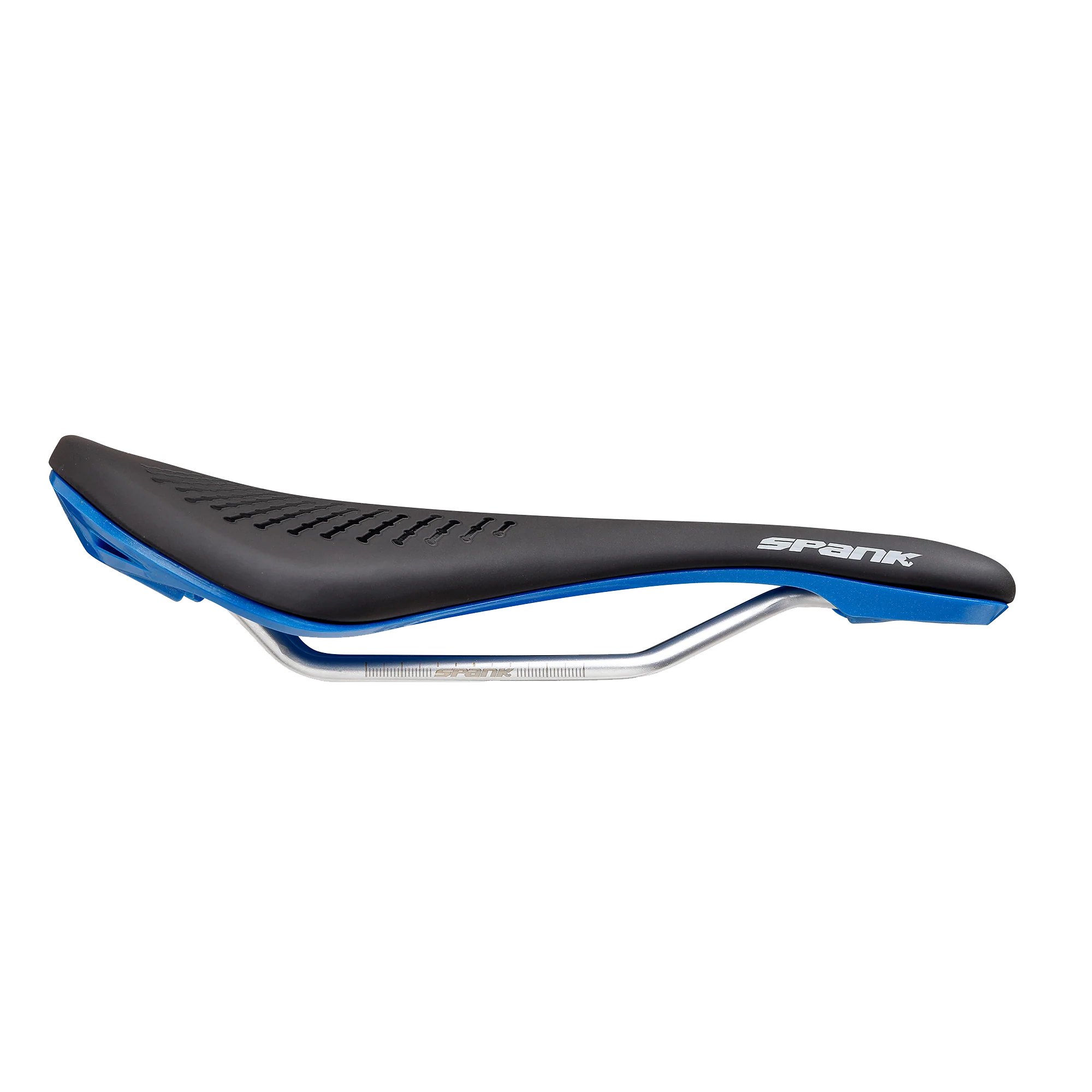 Selle SPANK OOZY 220 144mm Rails CrN/Ti Bleu