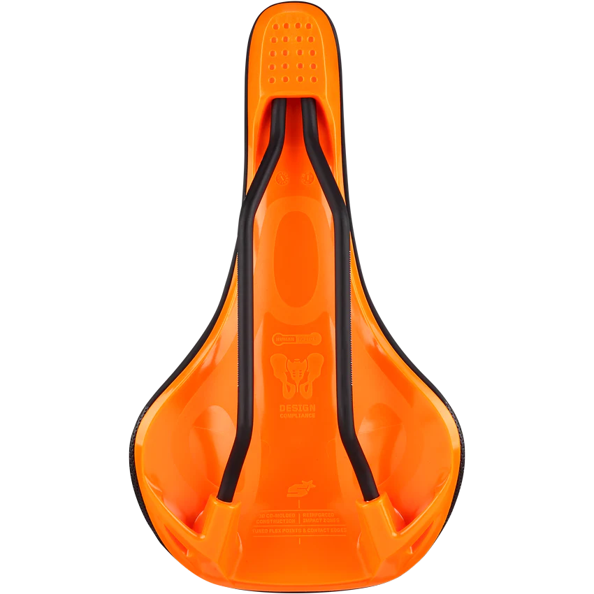 Selle SPANK OOZY 220 144mm Rails CrN/Ti Orange - Image 3
