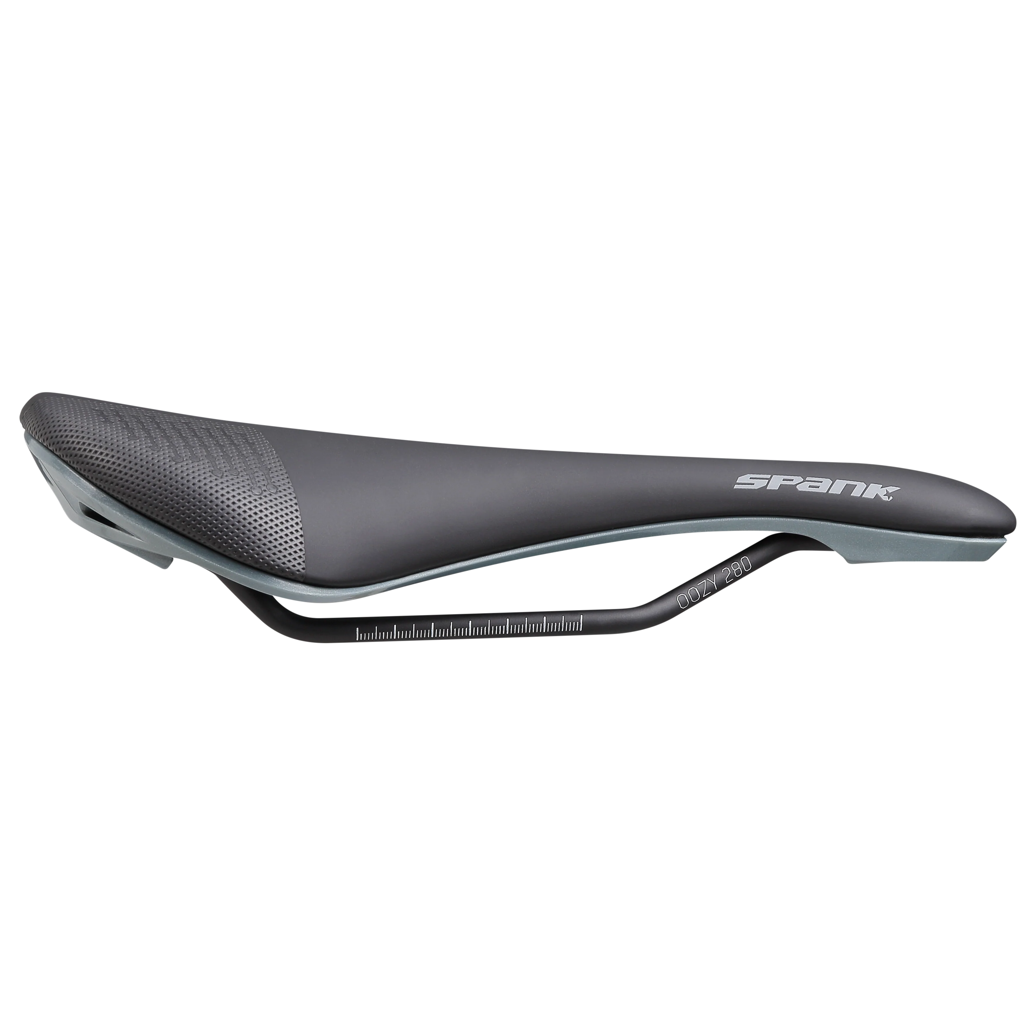 Selle SPANK OOZY 280 144mm Rails CrMo Gris