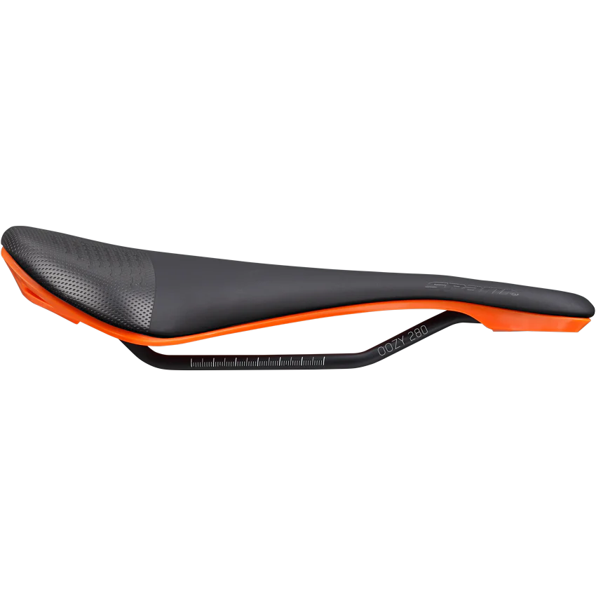 Selle SPANK OOZY 280 144mm Rails CrMo Orange