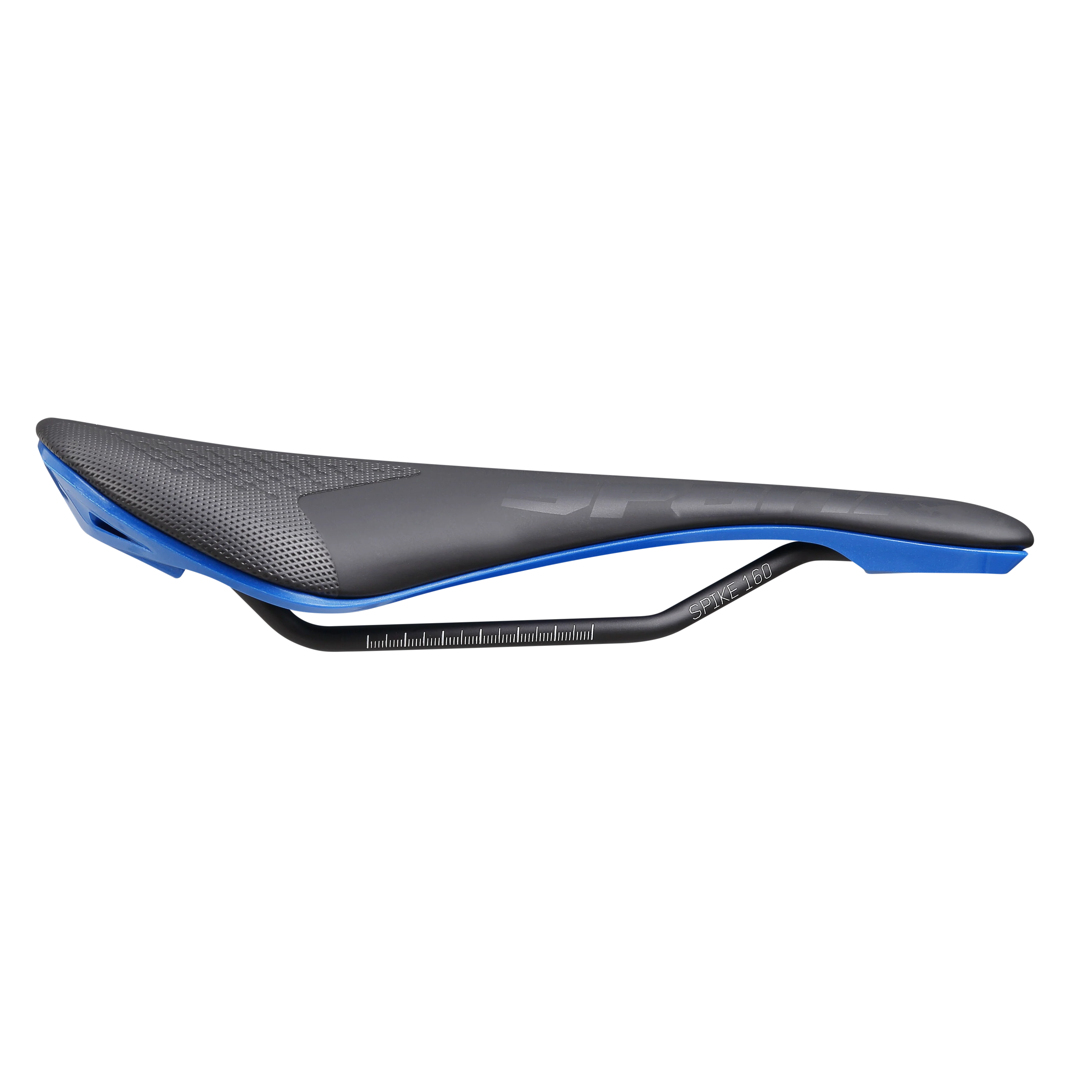 Selle SPANK SPIKE 160 Cuir Rails CrMo Bleu