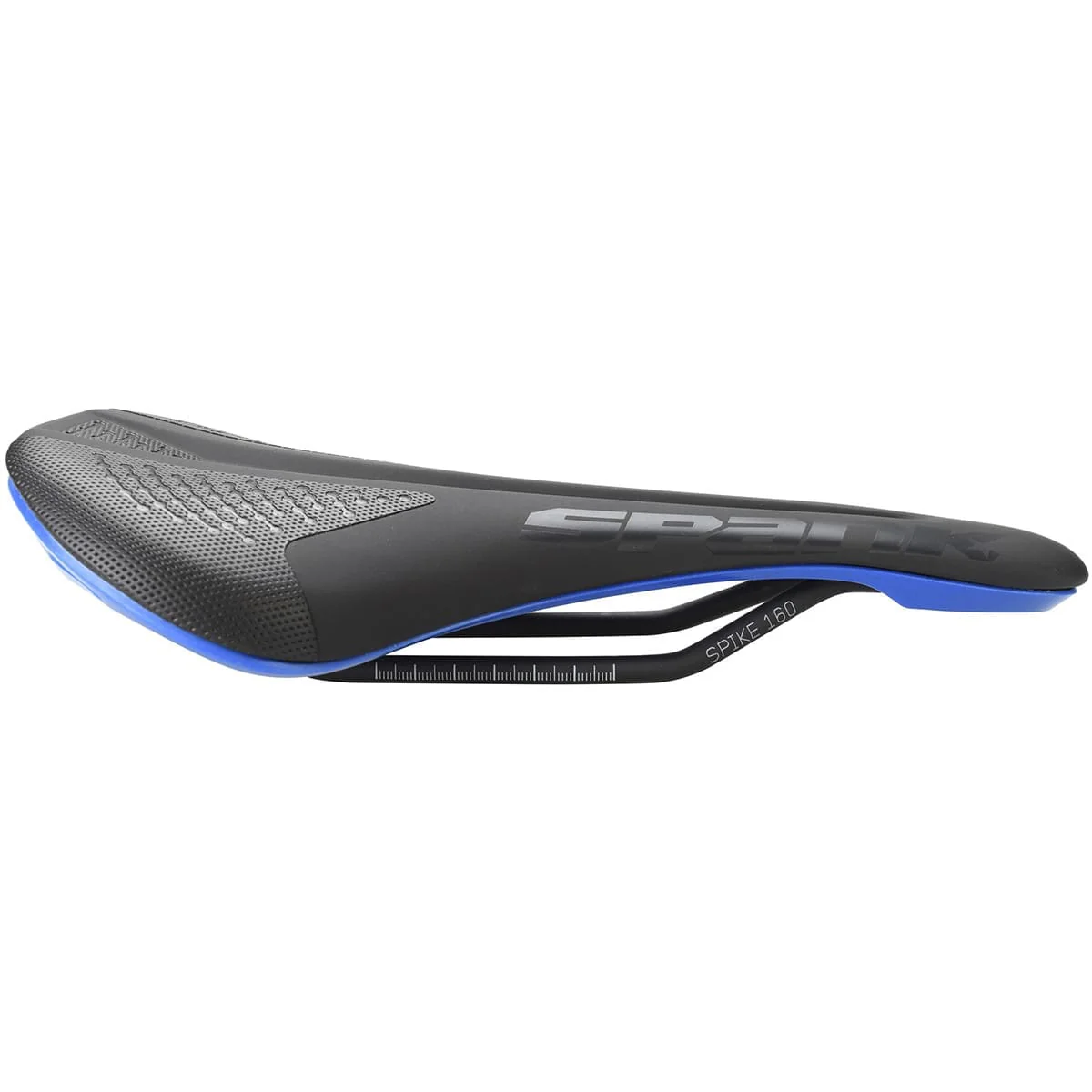 Selle SPANK SPIKE 160 Cuir Rails CrMo Bleu - Image 3