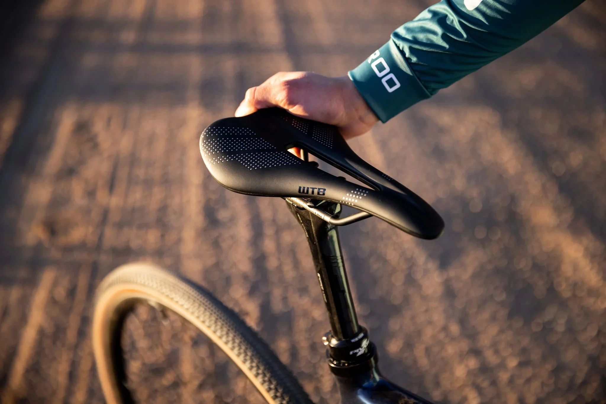 Selle WTB GRAVELIER Medium 140mm Rails Carbone Noir - Image 4