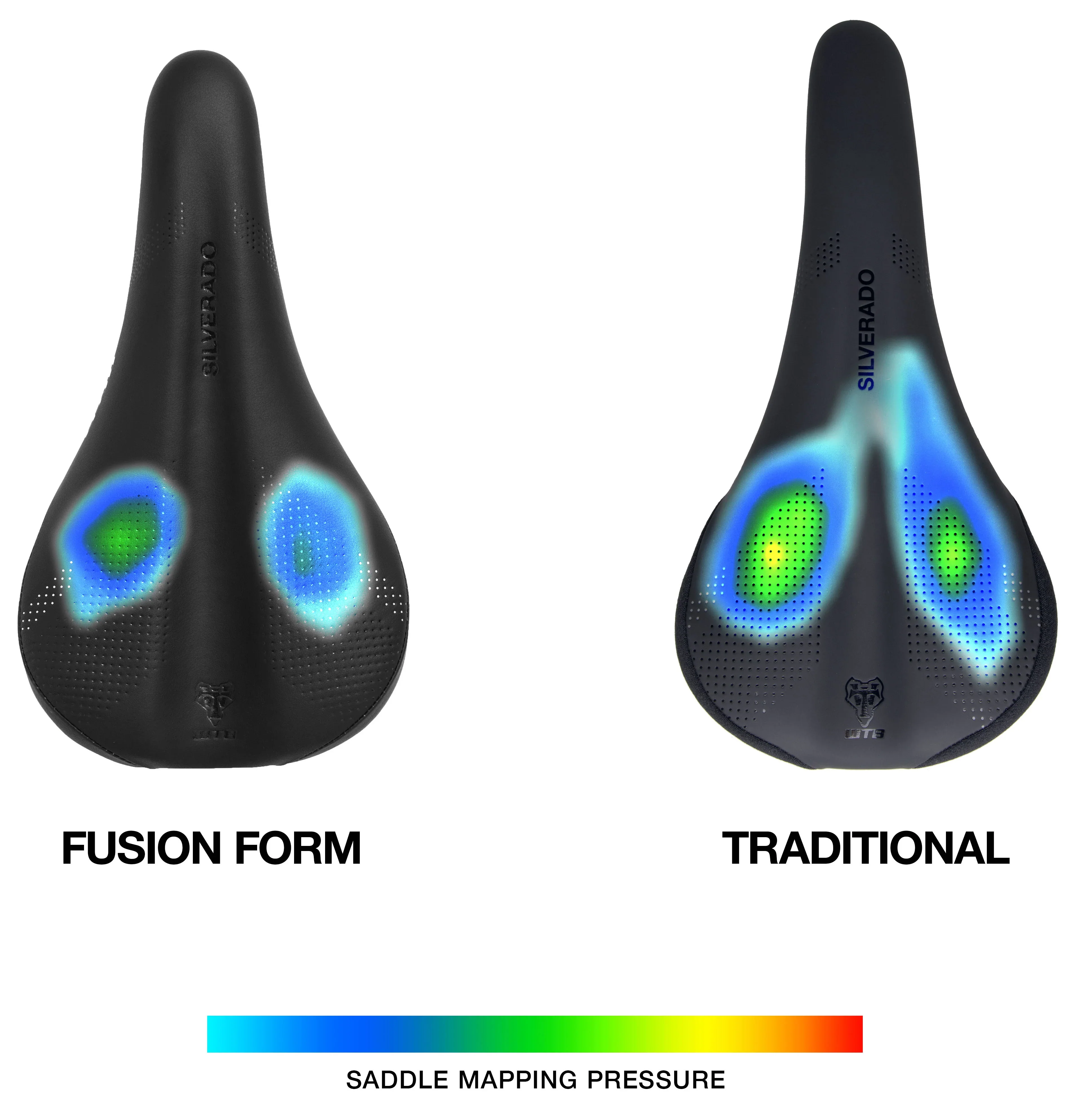 Selle WTB SILVERADO 265 FUSION FORM Medium 142mm Rails Titane - Image 7