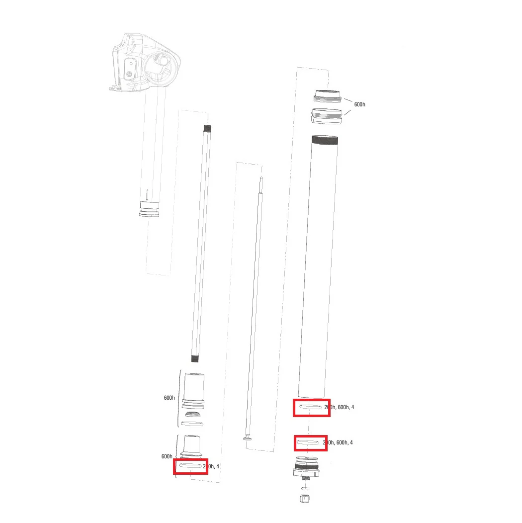 Kit Entretien 200 h/An ROCKSHOX REVERB XPLR AXS 27.2mm A1