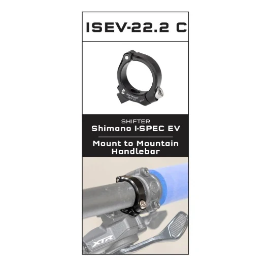 Adaptateur de Fixation WOLF TOOTH ShiftMount ISII - 22 Shimano I-SPEC EV Shifter > Cintre 22.2 mm - Image 2